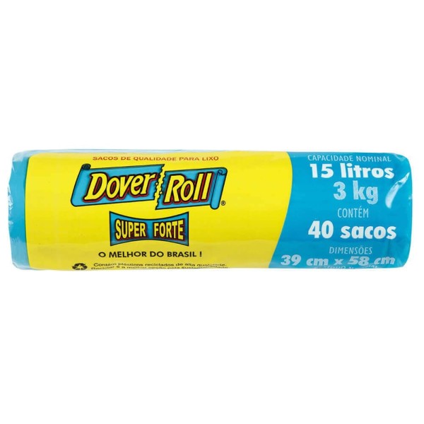 Encontraproduto.com.br - Saco p/ Lixo Dover-Roll Super Forte 15l