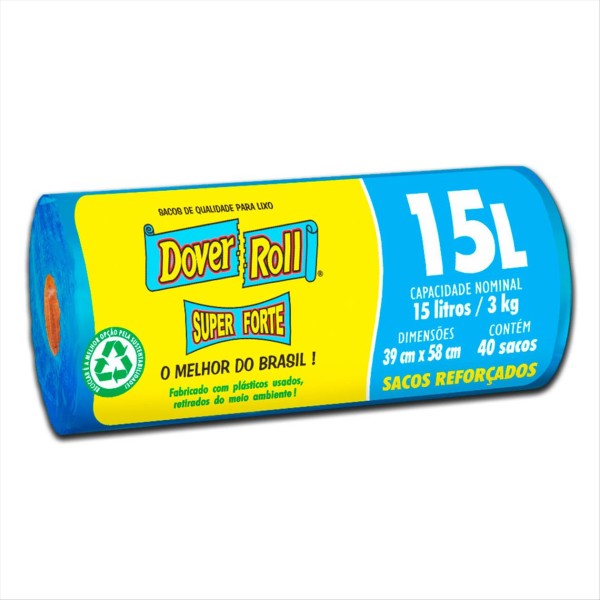 Encontraproduto.com.br - Saco p/ Lixo Dover-Roll Super Forte 15l