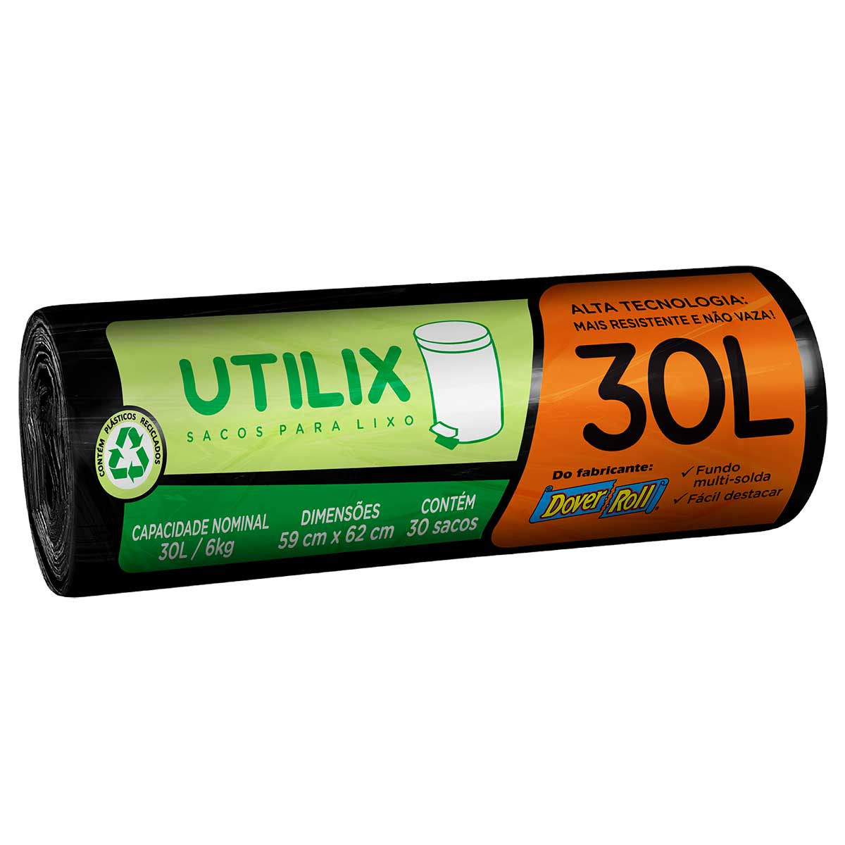 Saco Lixo Utilix RL 30L Com 30