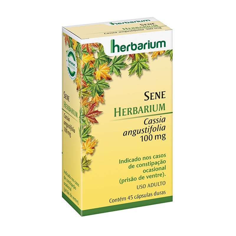 Encontraproduto.com.br - Sene Herbarium 100mg Com 45 Capsulas