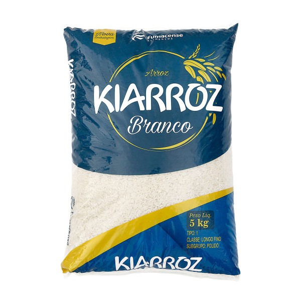 Encontraproduto.com.br - Arroz Branco Tipo 1 Kiarroz Pacote 5kg