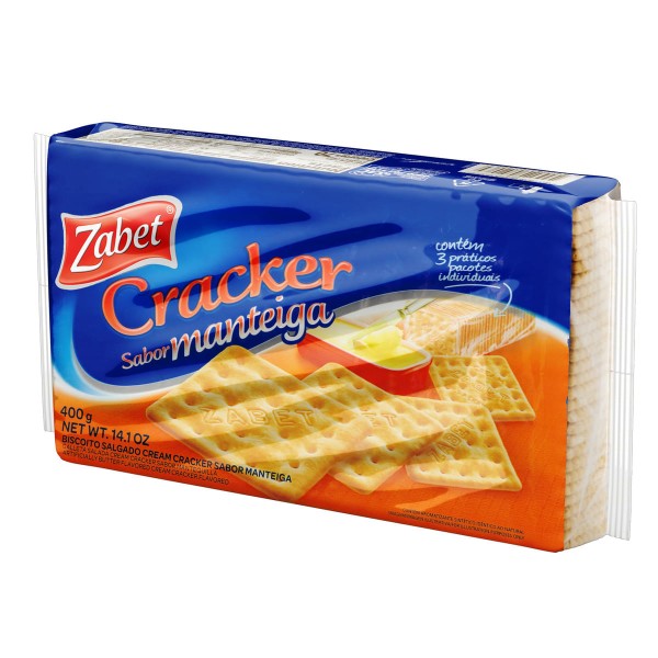 Encontraproduto.com.br - Biscoito Cream Cracker Zabet de Manteiga 400g