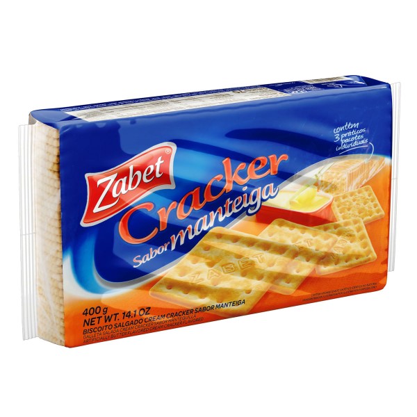 Encontraproduto.com.br - Biscoito Cream Cracker Zabet de Manteiga 400g