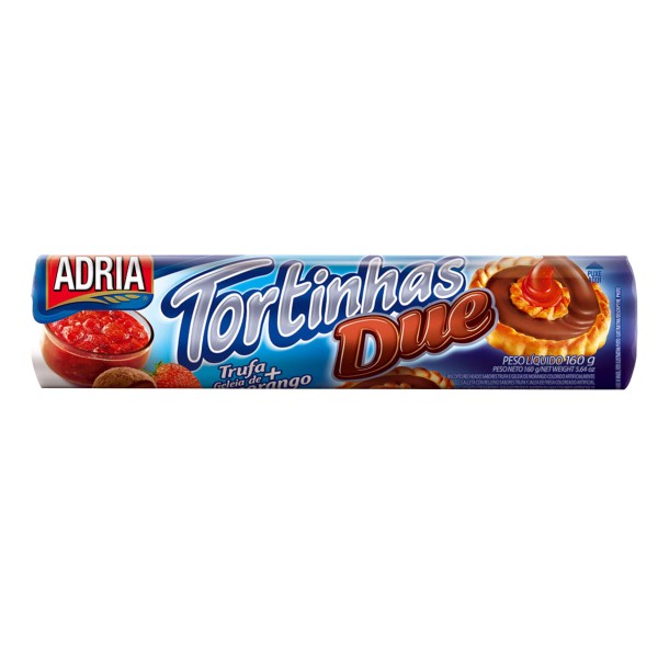 Encontraproduto.com.br - Kit C/10 Biscoito Adria Tortinha Chocolate Suiço