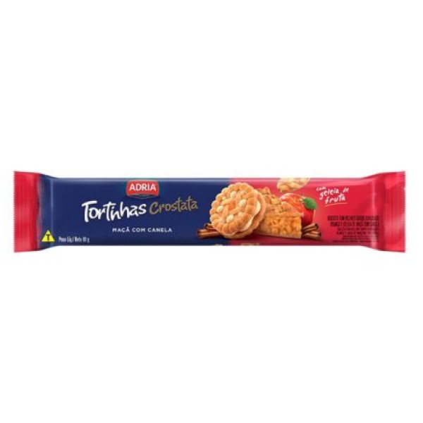Encontraproduto.com.br - Biscoito Tortinhas Crostata Maçã com Canela 80g - Adria