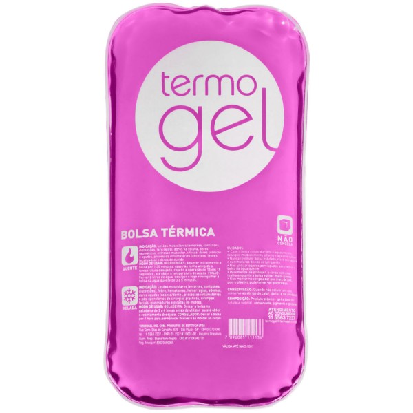 Encontraproduto.com.br - Termogel Bolsa Térmica Crystal Rosa 13x25cm