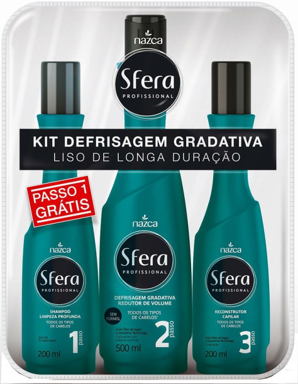 Encontraproduto.com.br - Kit Nazca Sfera Defrisagem Gradativa Profissional Todos os Tipos de Cabelos