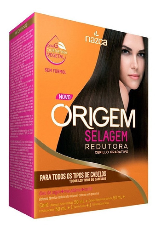 Kit Selagem Redutora Nazca Origem Todos Os Tipos De Cabelos