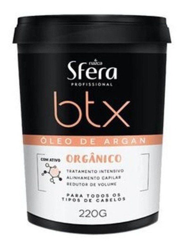 Encontraproduto.com.br - Botox Orgânico Óleo De Argan Nazca Sfera Profissional Todos Os Tipos De Cabelos 220g