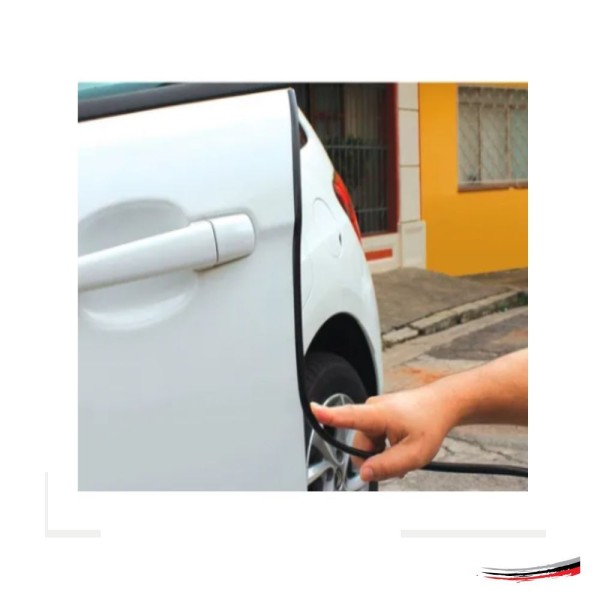 Encontraproduto.com.br - Borracha Protetora Borda Portas Carro Universal 10 M Branca