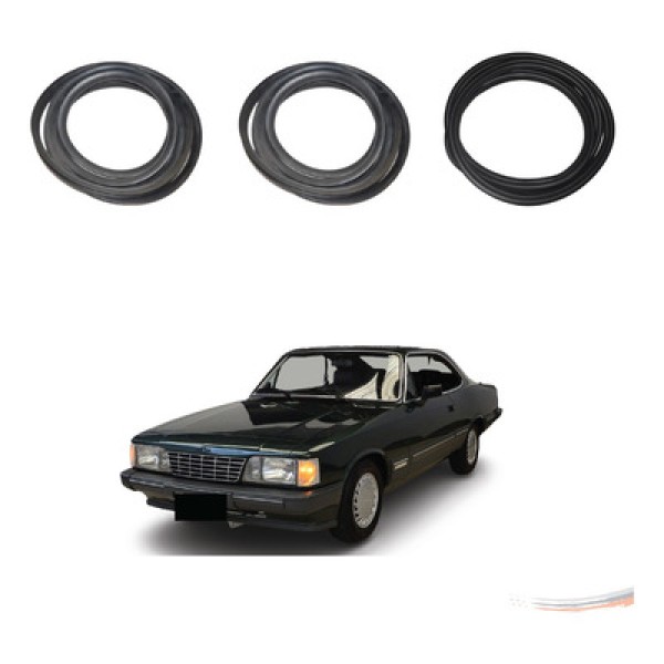 Encontraproduto.com.br - Kit Par Borrachas Porta E Porta-mala Opala Até 92 2 Portas - Un / 3