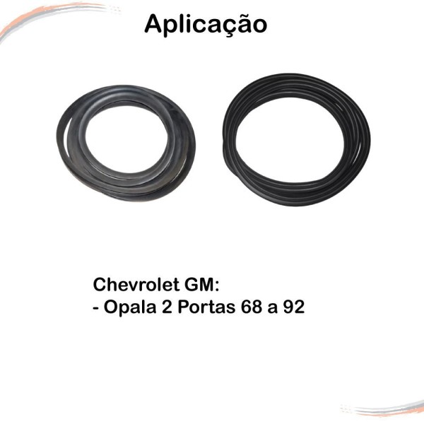 Encontraproduto.com.br - Kit Par Borrachas Porta E Porta-mala Opala Até 92 2 Portas - Un / 3