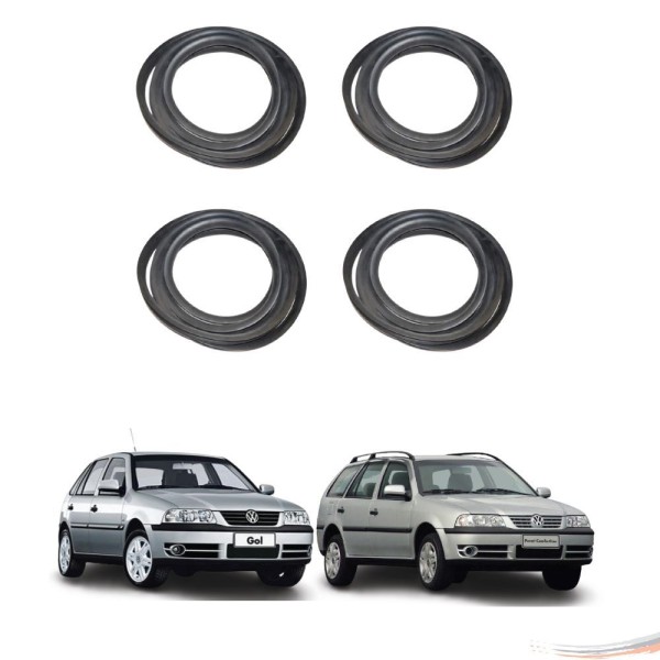 Encontraproduto.com.br - Kit Borrachas 4 Portas Linha Premium Gol Parati G2 G3 G4 - UN / 4