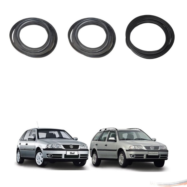 Encontraproduto.com.br - Kit Par Borrachas Porta E Porta Mala Gol Parati G2 G3 G4 - Un / 3
