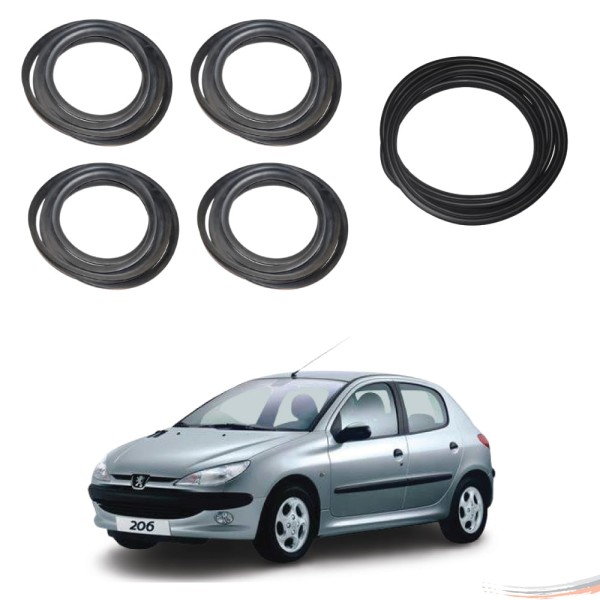 Encontraproduto.com.br - Kit Borrachas Porta E Porta Mala Peugeot 206 207 4pts - Un / 5