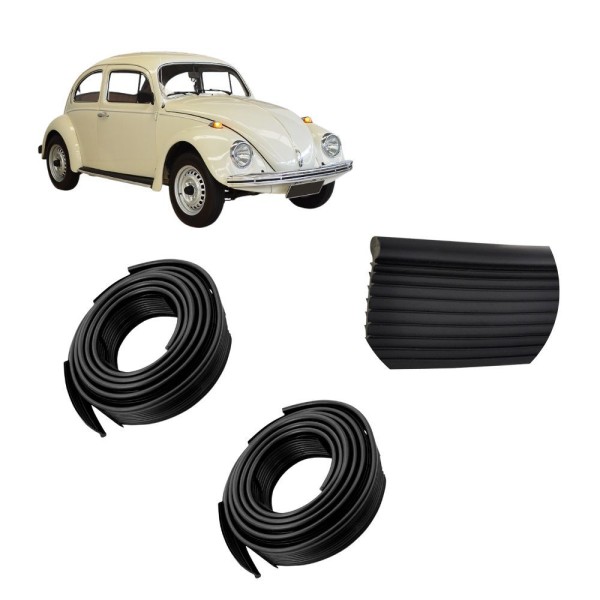 Encontraproduto.com.br - Kit Borracha Debrum Do Paralama 4 Peças Fusca 59 A 96 Preto - Un - 4