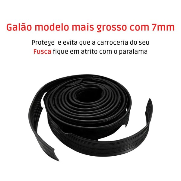 Encontraproduto.com.br - Par Galão Debrum Do Paralama Diant Fusca 59 A 96 Preto - Un - 2