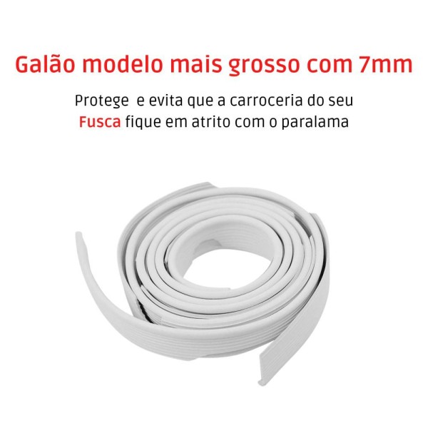 Encontraproduto.com.br - Par Galão Debrum Do Paralama Tras Fusca 59 A 96 Branco - Un - 2