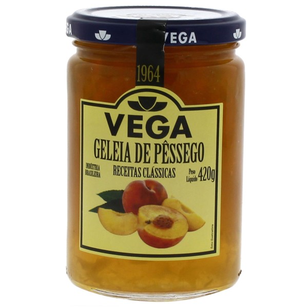 Encontraproduto.com.br - Geléia Pêssego Vega Vidro 420g
