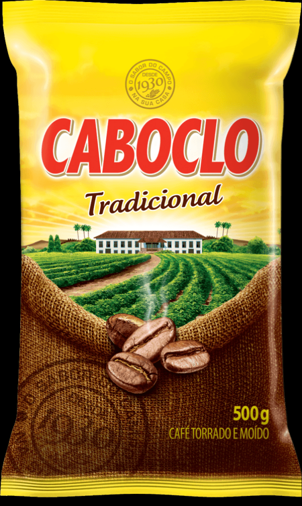 Encontraproduto.com.br - Café Torrado e Moído Tradicional Caboclo Pacote 500g