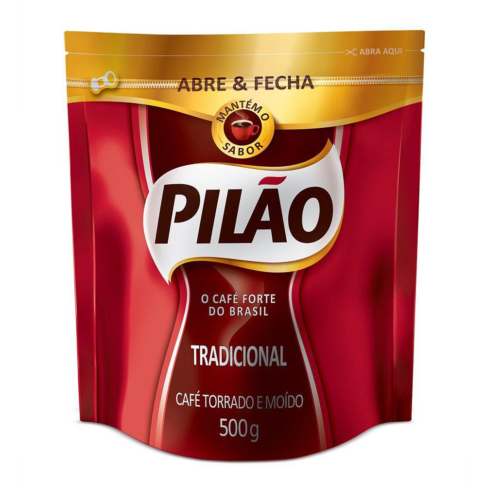 Café Pilão Tradicional Doy Bag com 500g