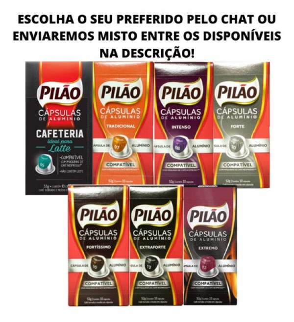 Cápsula De Café Pilão 13 Torrado E Moído Espresso 52g