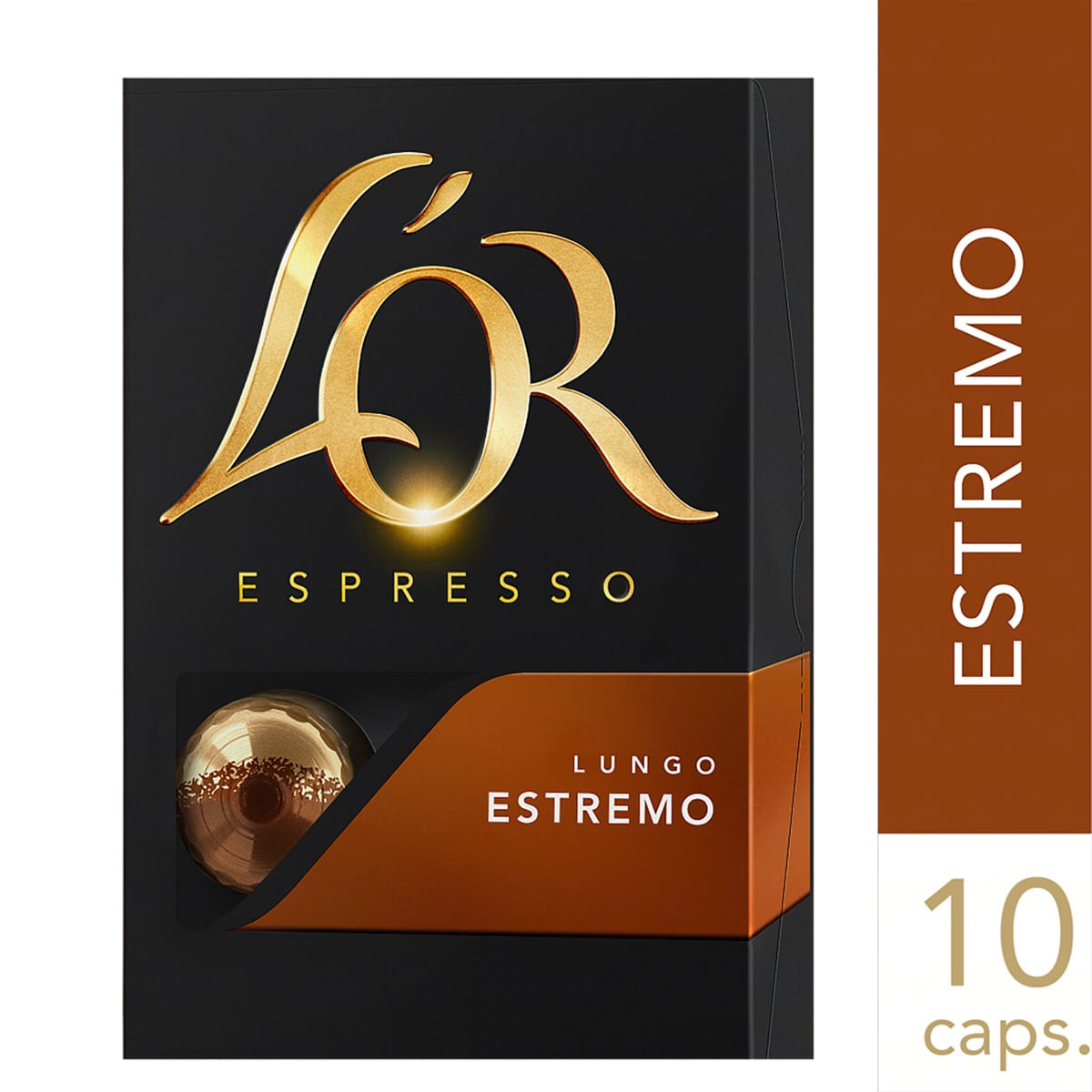 Encontraproduto.com.br - Café em Cápsulas LOR Lungo Estremo Caixeta com 52g