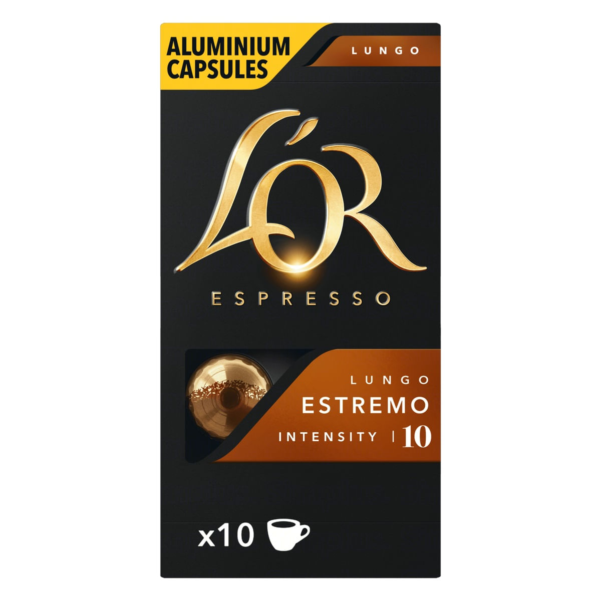 Encontraproduto.com.br - Café em Cápsulas LOR Lungo Estremo Caixeta com 52g