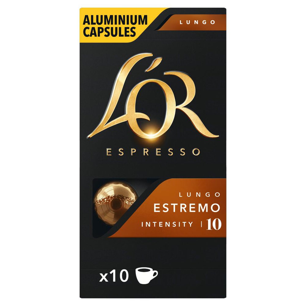 Encontraproduto.com.br - Café em Cápsulas LOR Lungo Estremo Caixeta com 52g