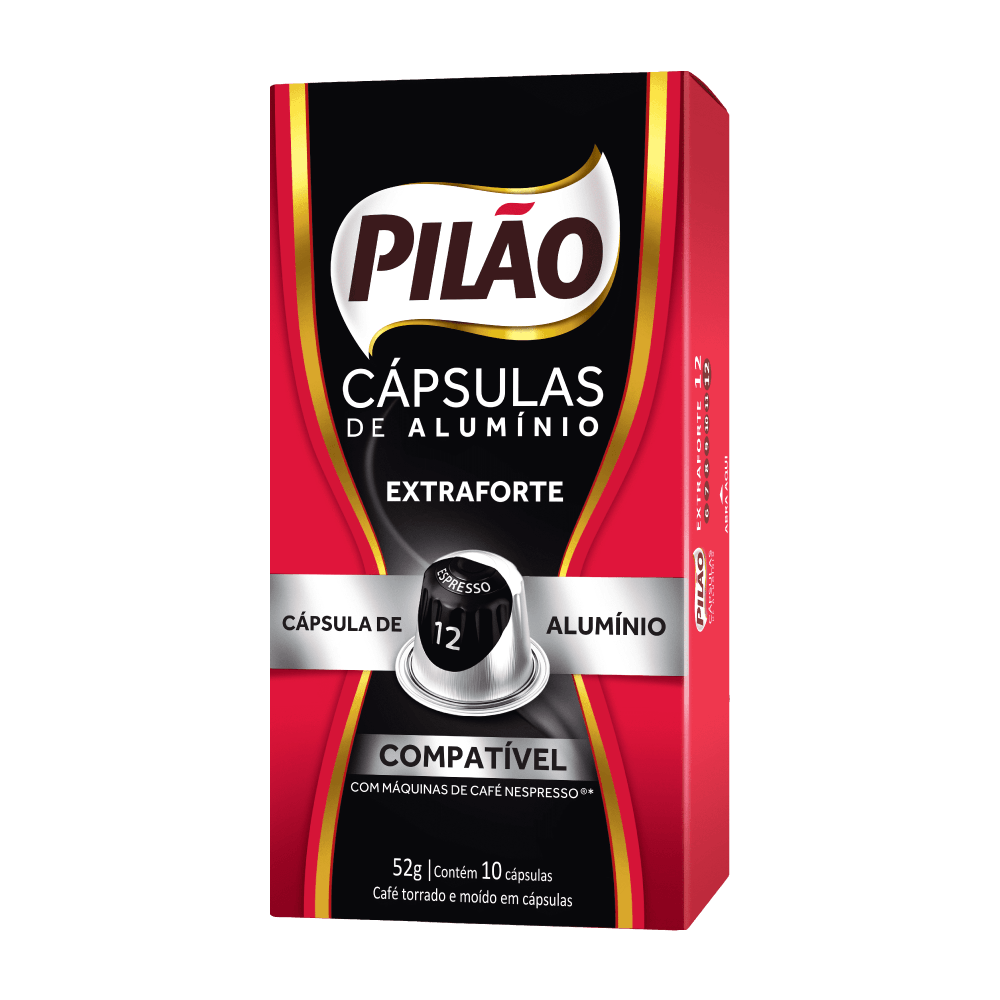 Encontraproduto.com.br - Café em Cápsulas Pilão Expresso 12 Caixeta com 10x5,2g