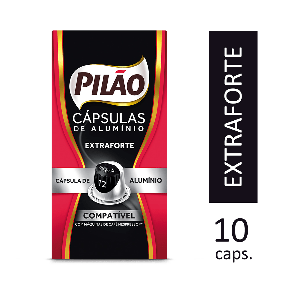 Encontraproduto.com.br - Café em Cápsulas Pilão Expresso 12 Caixeta com 10x5,2g