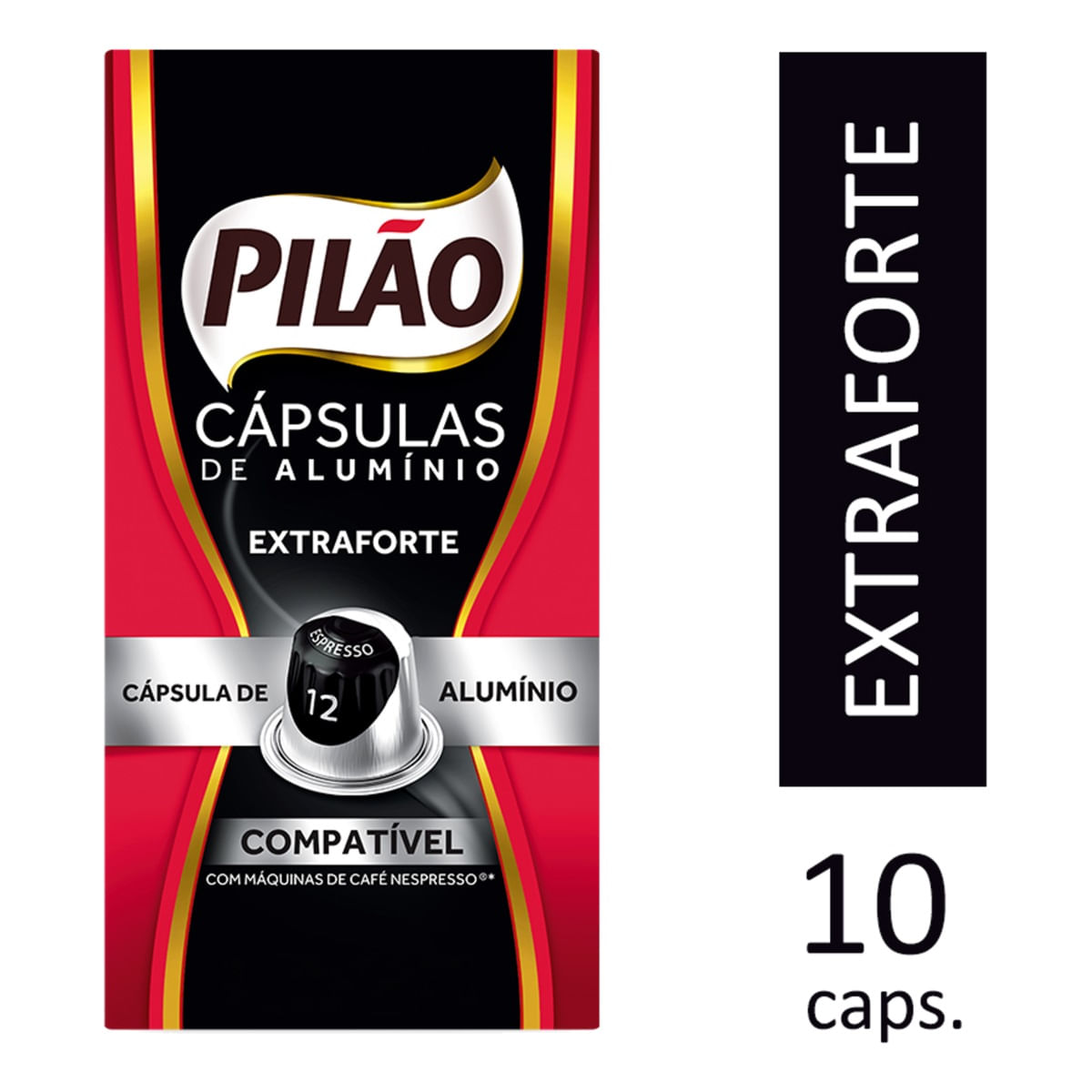 Encontraproduto.com.br - Café em Cápsulas Pilão Expresso 12 Caixeta com 10x5,2g