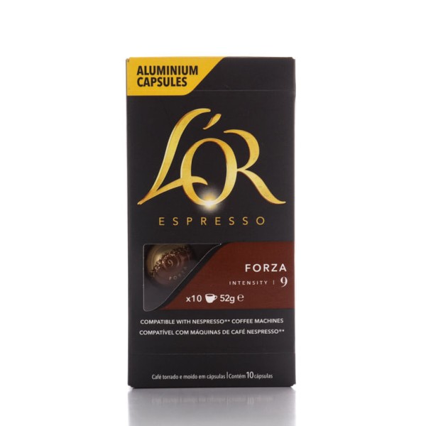 Encontraproduto.com.br - Café Lor Espresso Forza com 10 Cápsulas 52g