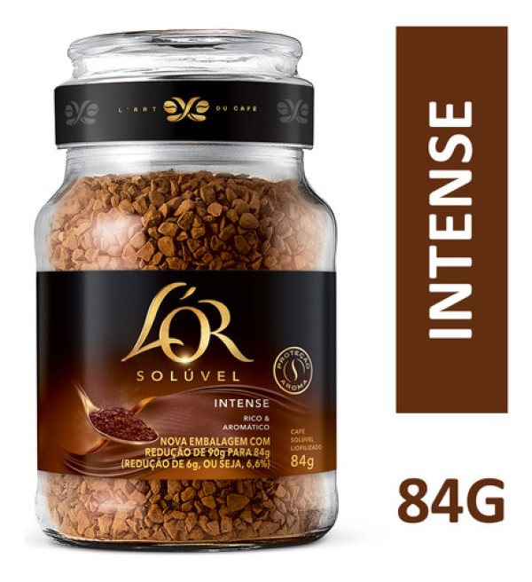 Encontraproduto.com.br - Café Solúvel Lor Intense Vidro 84g
