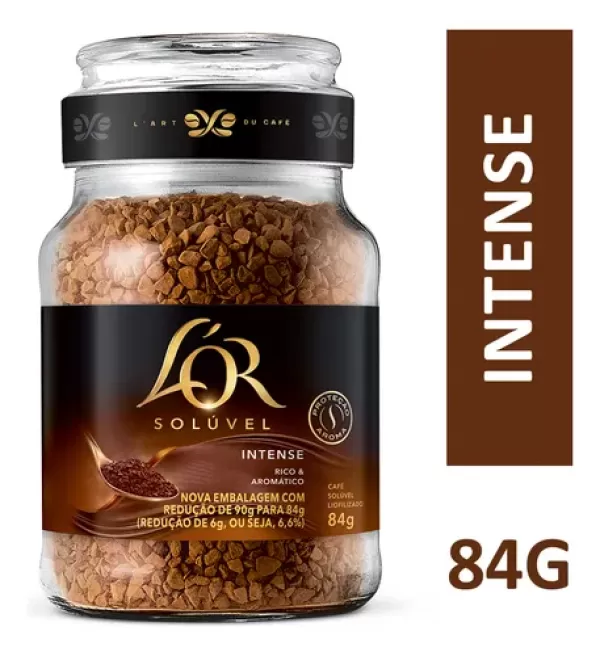 Encontraproduto.com.br - Café Solúvel Lor Intense Vidro 84g