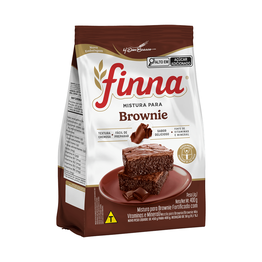 Mistura Bolo Finna Brownie 400g