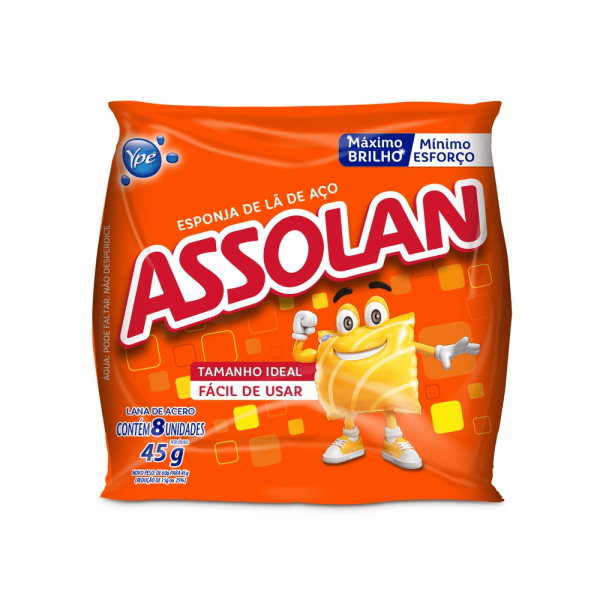 Encontraproduto.com.br - Lã de Aço Assolan Pacote com 45g