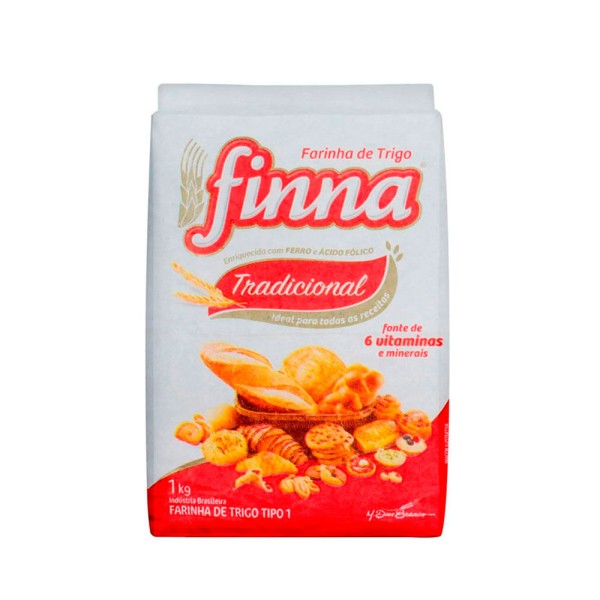 Encontraproduto.com.br - FARINHA DE TRIGO FINNA TRADICIONAL 1KG