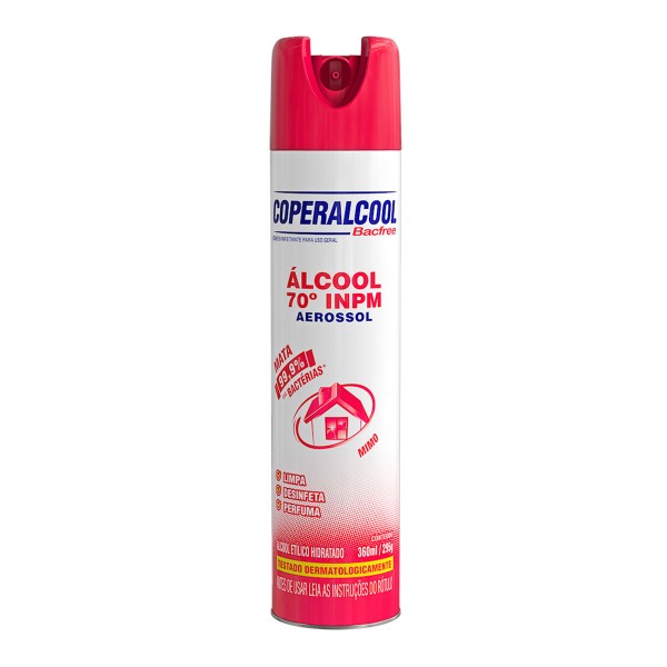 Encontraproduto.com.br - Álcool Aerossol COPERALCOOL 70° INPM Mimo Spray 360ml