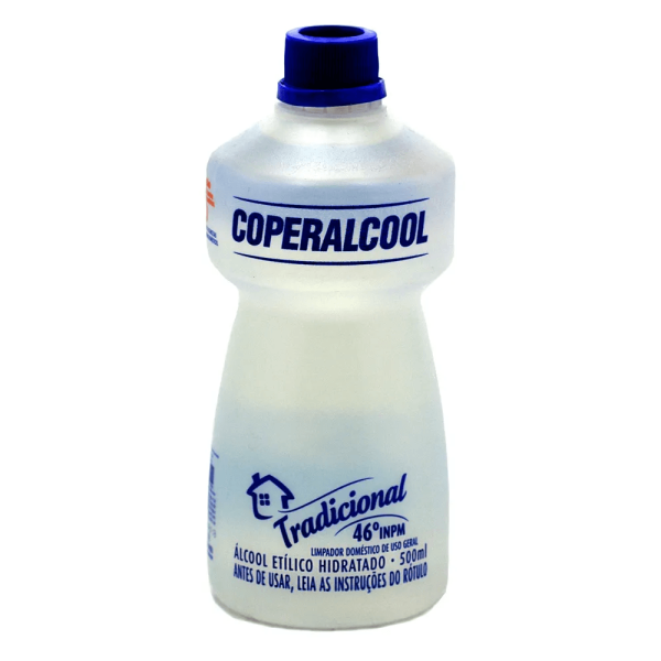 Desinfetante Álcool Líquido Coperalcool 46°INPM Frasco com 500ml