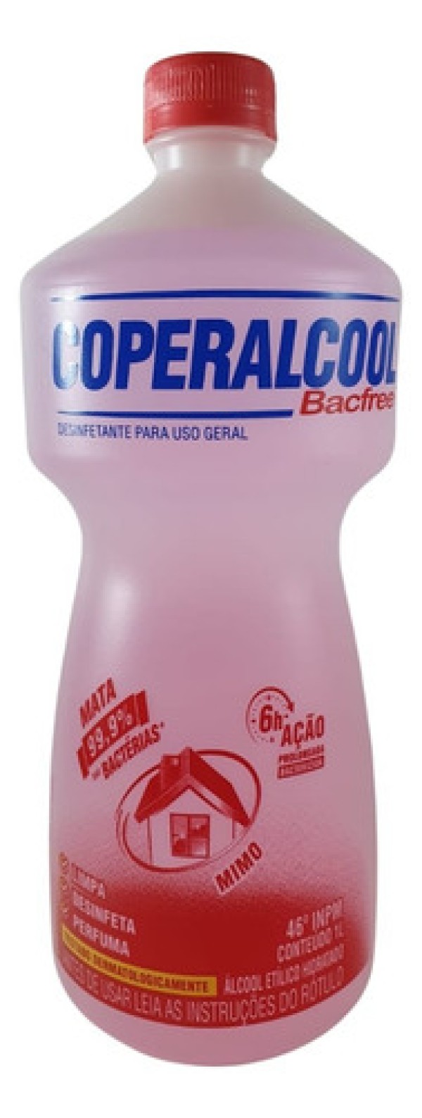Encontraproduto.com.br - Desinfetante Álcool Líquido Coperalcool Eucalipto 46°INPM Frasco com 1L
