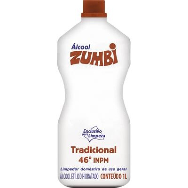Encontraproduto.com.br - Álcool Zumbi 46º INPM Frasco com 1L