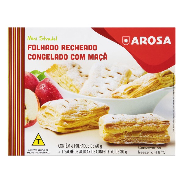 Encontraproduto.com.br - Mini Strudel Arosa Maçã 390g