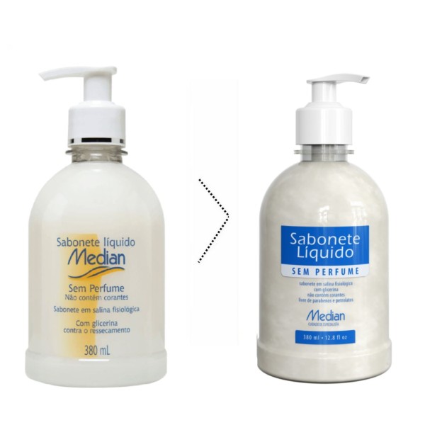 Encontraproduto.com.br - Sabonete Líquido Median Sem Perfume 380ml