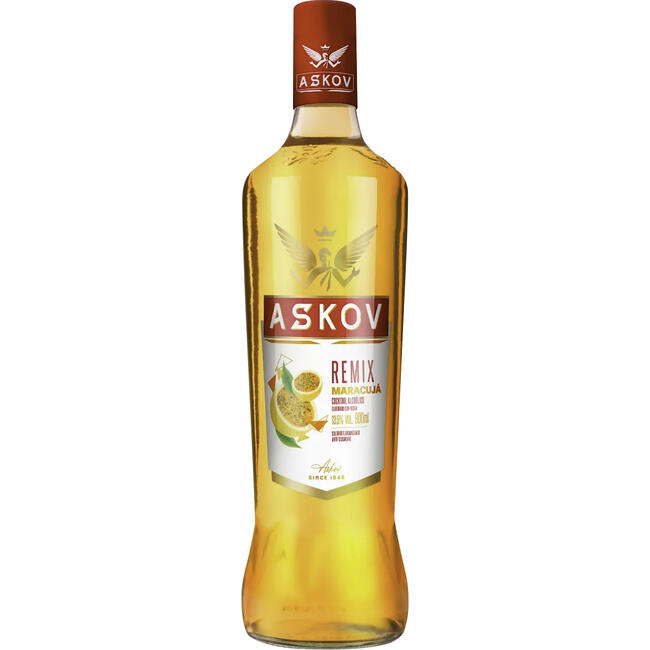 Vodka Askov 900ml Sabores Maracujá