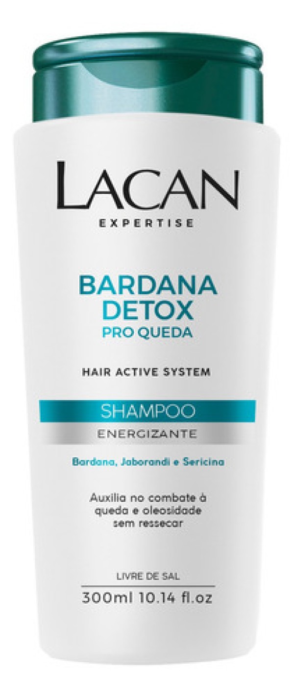 SHAMPOO LACAN BARDANA DETOX COMBATE OLEOSIDADE 300ML