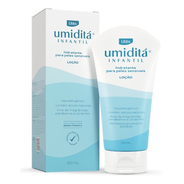 Hidratante Umiditá Infantil Loção Corporal Peles Sensíveis 120mL