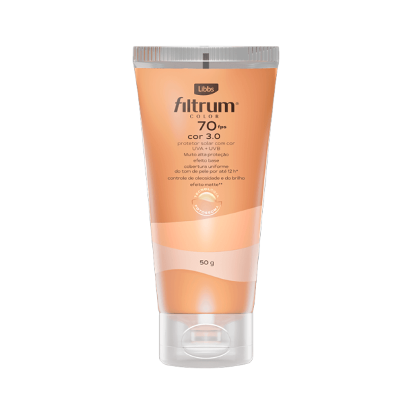 Encontraproduto.com.br - Protetor Solar Filtrum Color 50gr Fps70 3.0