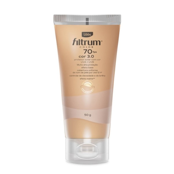 Encontraproduto.com.br - Protetor Solar Filtrum Color 50gr Fps70 3.0