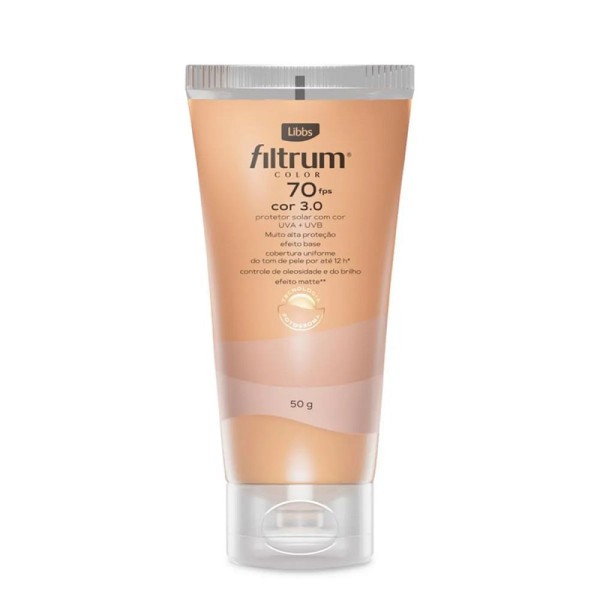 Encontraproduto.com.br - Protetor Solar Filtrum Color 50gr Fps70 3.0